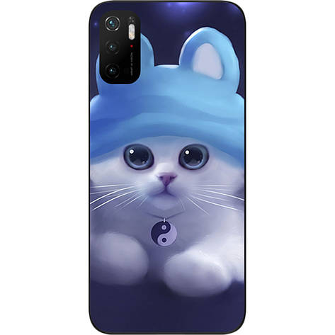 Оригінальний бампер для Xiaomi Poco M3 Pro з картинкою Котик, фото 1