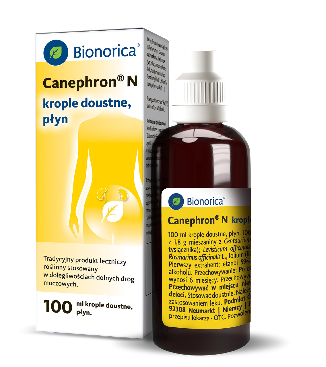 Canephron N, krople doustne 1ml/ml, 100ml/ Німеччина BX642