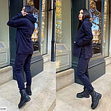 Жіночий теплий костюм на флісі з розрізами з боків, фото 3