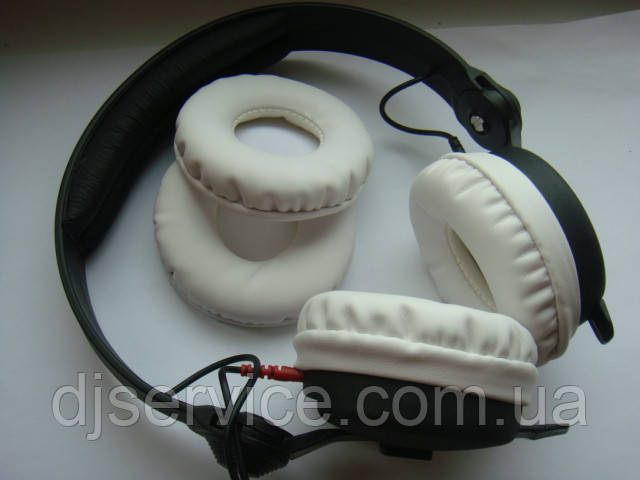 Амбушюри (подушки) білі для навушників Sennheiser HD25 HD25-II HD25C-II, фото 1