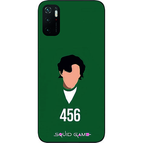 Силіконовий чохол для Xiaomi Poco M3 Pro з картинкою Гра в кальмара Гравець 456, фото 1