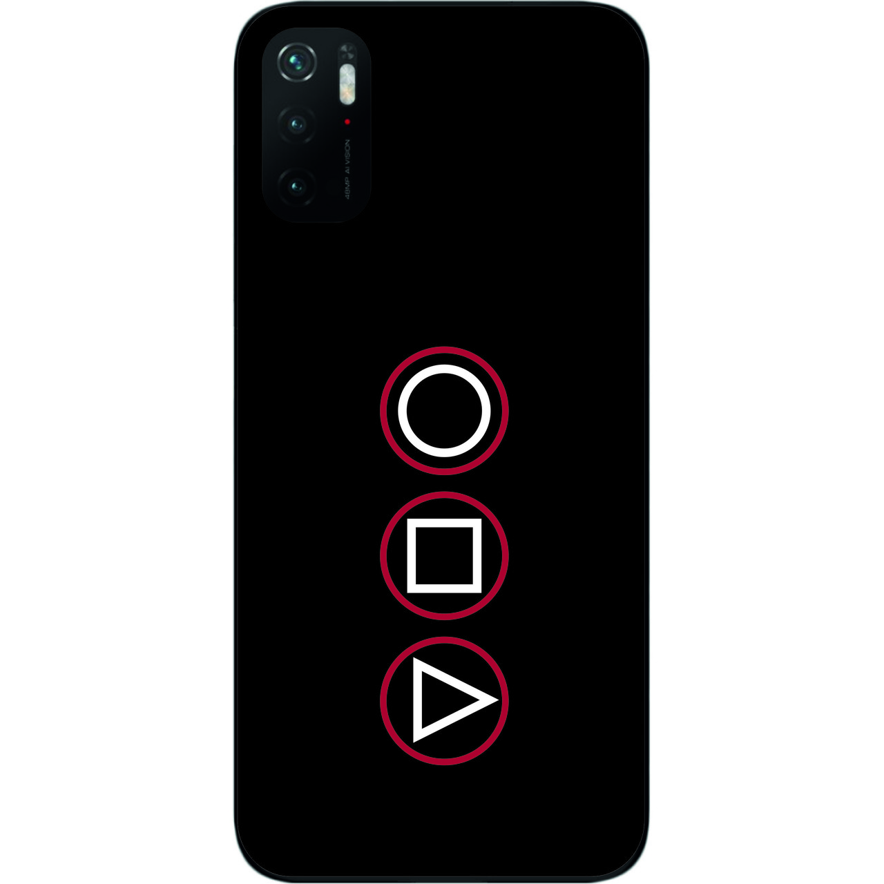 Силіконовий чохол для Xiaomi Poco M3 Pro з картинкою Гра в кальмара Логотип