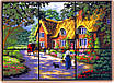 Набір для вишивання за нанесеною на канву схемою "Life in countryside ".AIDA 14CT printed , 47*36 см, фото 4