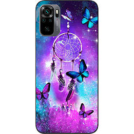 Чохол силіконовий для Xiaomi Redmi Note 10S з картинкою Метелики і оберіг
