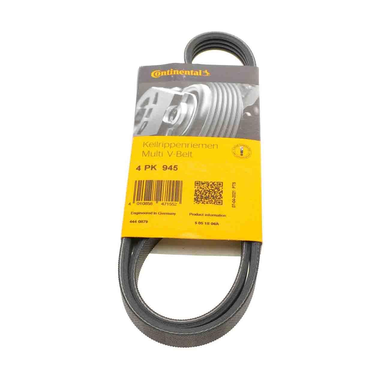 Ремінь 4PK945 Contitech (Німеччина) генератора поліклинові | многоручейковый 4РК 945