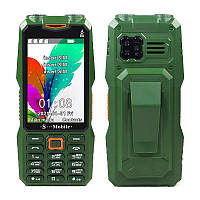 Захищений кнопковий телефон S-Mobile S999 green
