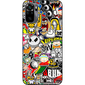 Бампер силіконовий для Xiaomi Redmi Note 10S з малюнком Креатив