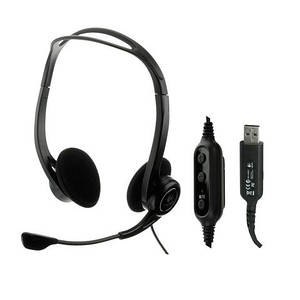 Гарнітура дротова Logitech PC 960 USB (981-000100) з шумозаглушенням чорний б/в