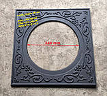 Плита чавунна під казан печі, мангал, барбекю, грубу, чавунне лиття Румунія, фото 3