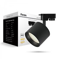 Трековый светильник Feron ML363 GX53 под сменную LED лампу GХ53 Ø83х158мм IP20 черный