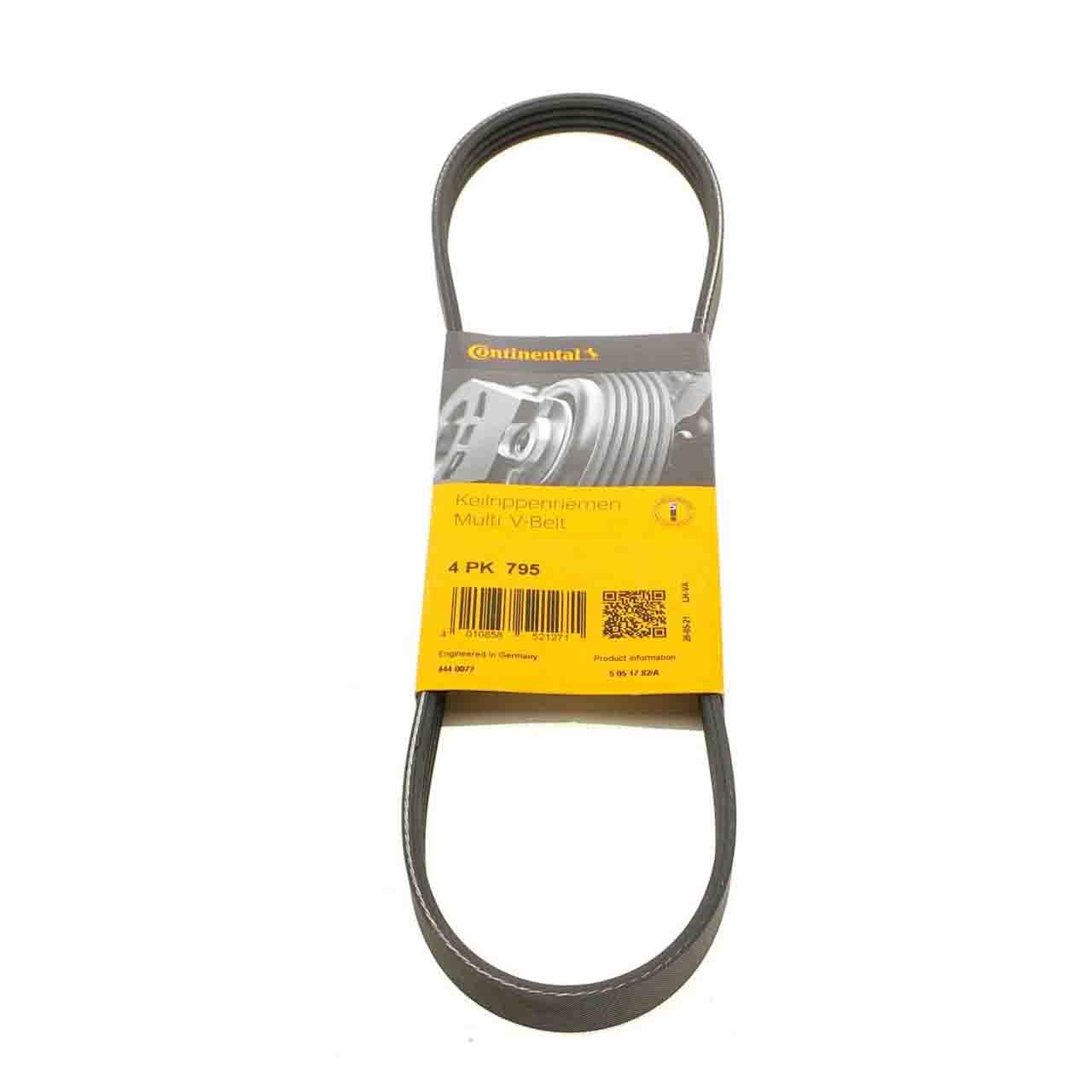 Ремінь 4PK795 Contitech (Німеччина) генератора поліклинові | многоручейковый 4РК 795