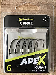 Крючки Ridge Monkey Ape-X Curve Barbed size 6