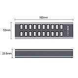 USB hub Acasis H037 на 20 USB-портів (Сірий), фото 5