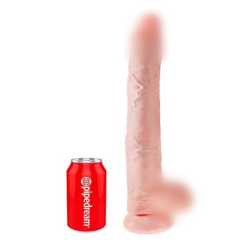 Фалоїмітатор KING COCK 14INCH COCK WITH BALLS Flesh, 35,5х6 см., фото 1