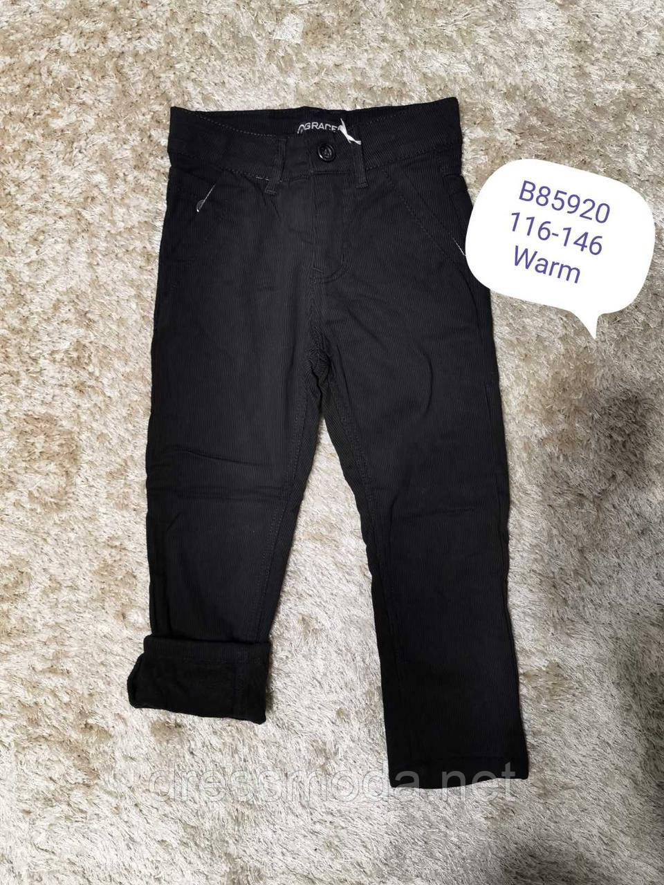 Котонові штани на флісі для хлопчиків Grace 116-146p.p.