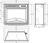 Електрокамін Aflamo Vigo LED Classic світлий дуб, фото 3