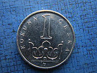 Монета 1 крона Чехия 2019