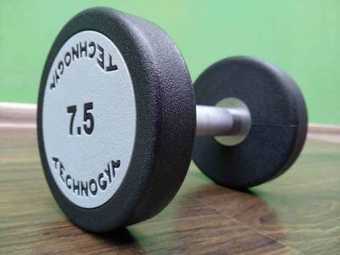 Гантель 7.5 кг цільна поліуретанова TECHNOGYM, фото 1