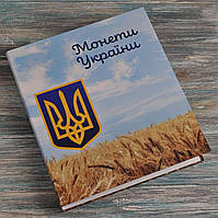 Альбом для монет Украины в капсулах 60 ячеек с белыми листами