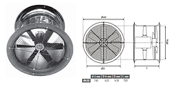 Змішувач повітря Deltafan 630/M/8-8/50/230/L