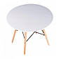 Стіл обідній зі стільцями для кухні /вітальні BARDO 957(Діаметр столу 60 см ) White, фото 3