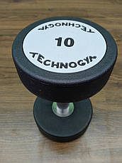Гантель 10 кг цільна поліуретанова TECHNOGYM, фото 4