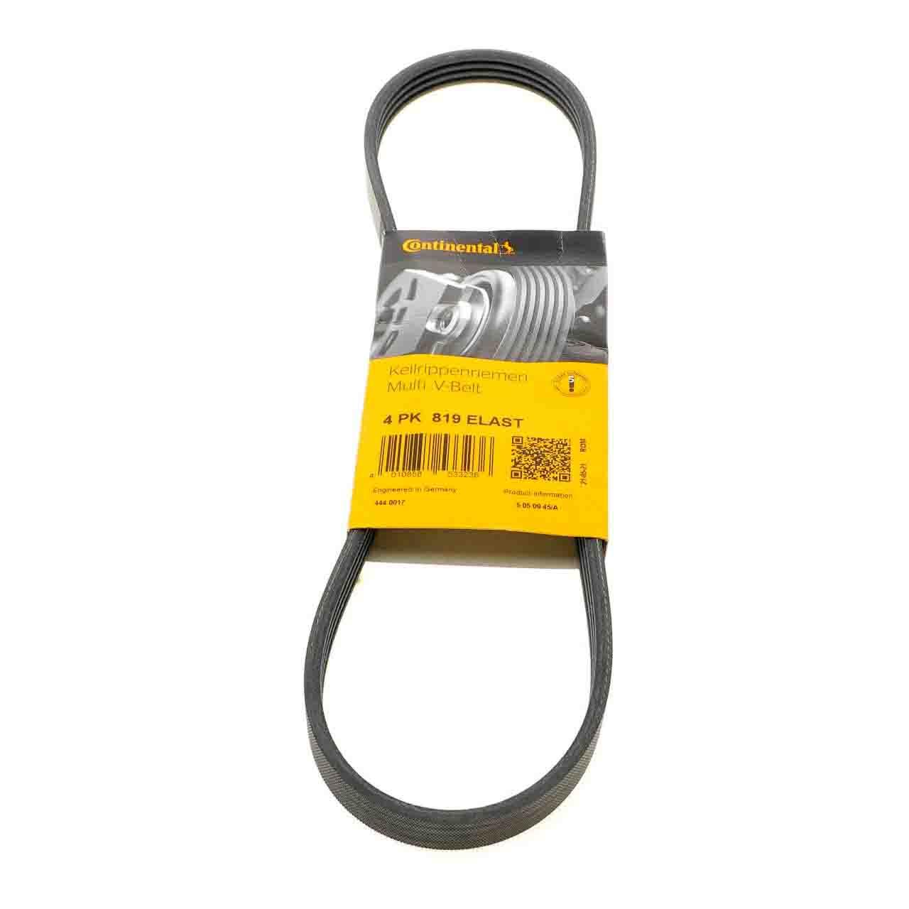 Ремінь 4PK819 ELAST Contitech (Німеччина) генератора поліклинові | многоручейковый 4РК 819 ELAST