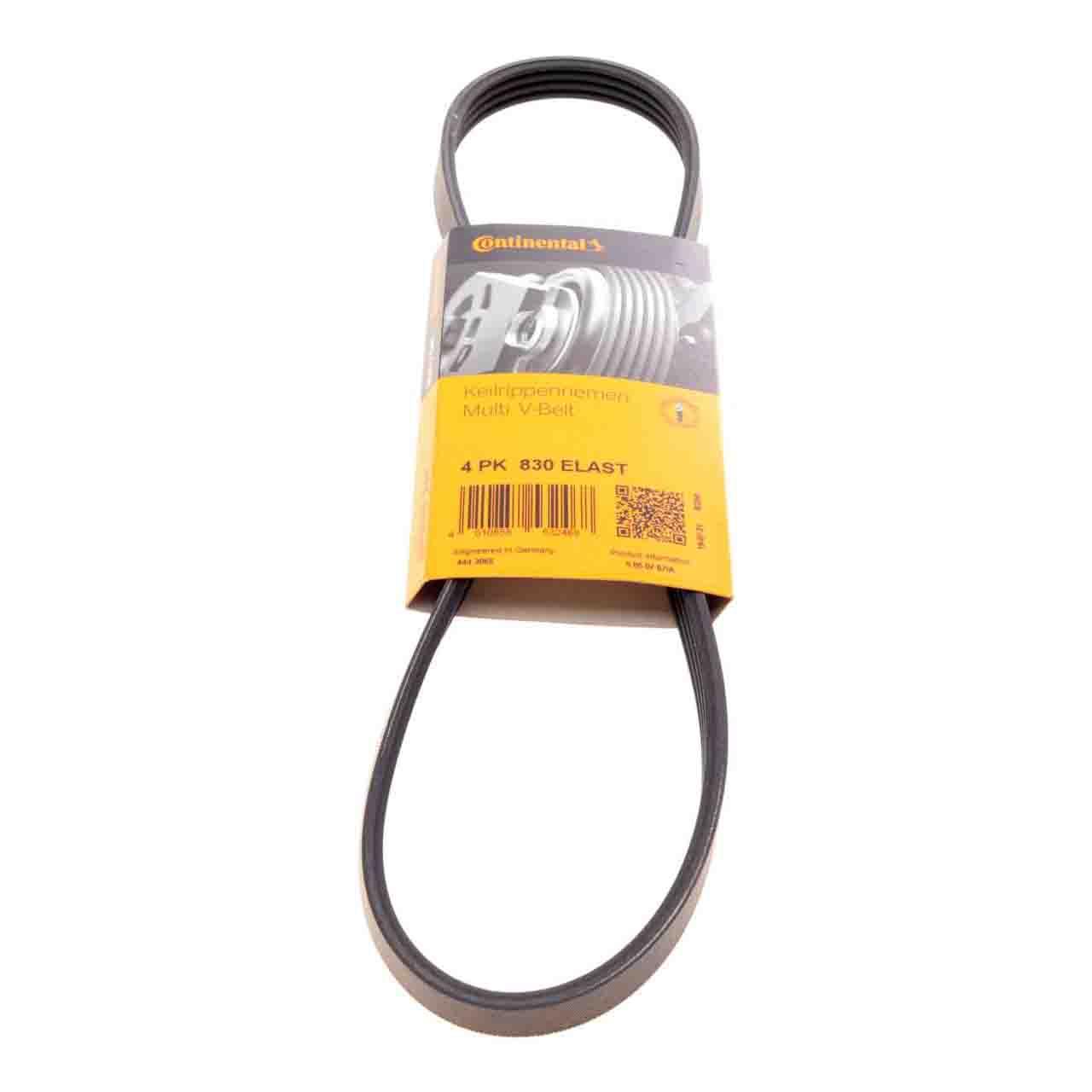 Ремінь 4PK830 ELAST Contitech (Німеччина) генератора поліклинові | многоручейковый 4РК 830 ELAST