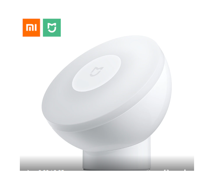 Ночник Xiaomi Mijia Night Light 2, оригинальный инфракрасный умный светильник с регулировкой яркости и датчико - фото 1 - id-p1495297232