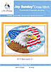 Набір для вишивання за нанесеною на канву схемою "Bald eagle 2". AIDA 14CT printed 44*33 см, фото 3