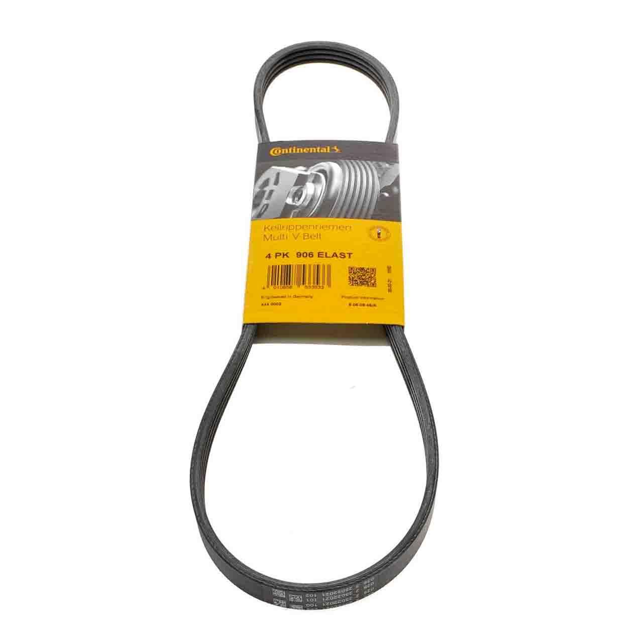 Ремінь 4PK906 ELAST Contitech (Німеччина) генератора поліклинові | многоручейковый 4РК 906 ELAST