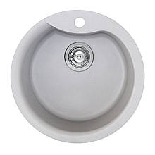 Гранітна мийка кухонна Platinum TURAS 480 сірий мусон матова