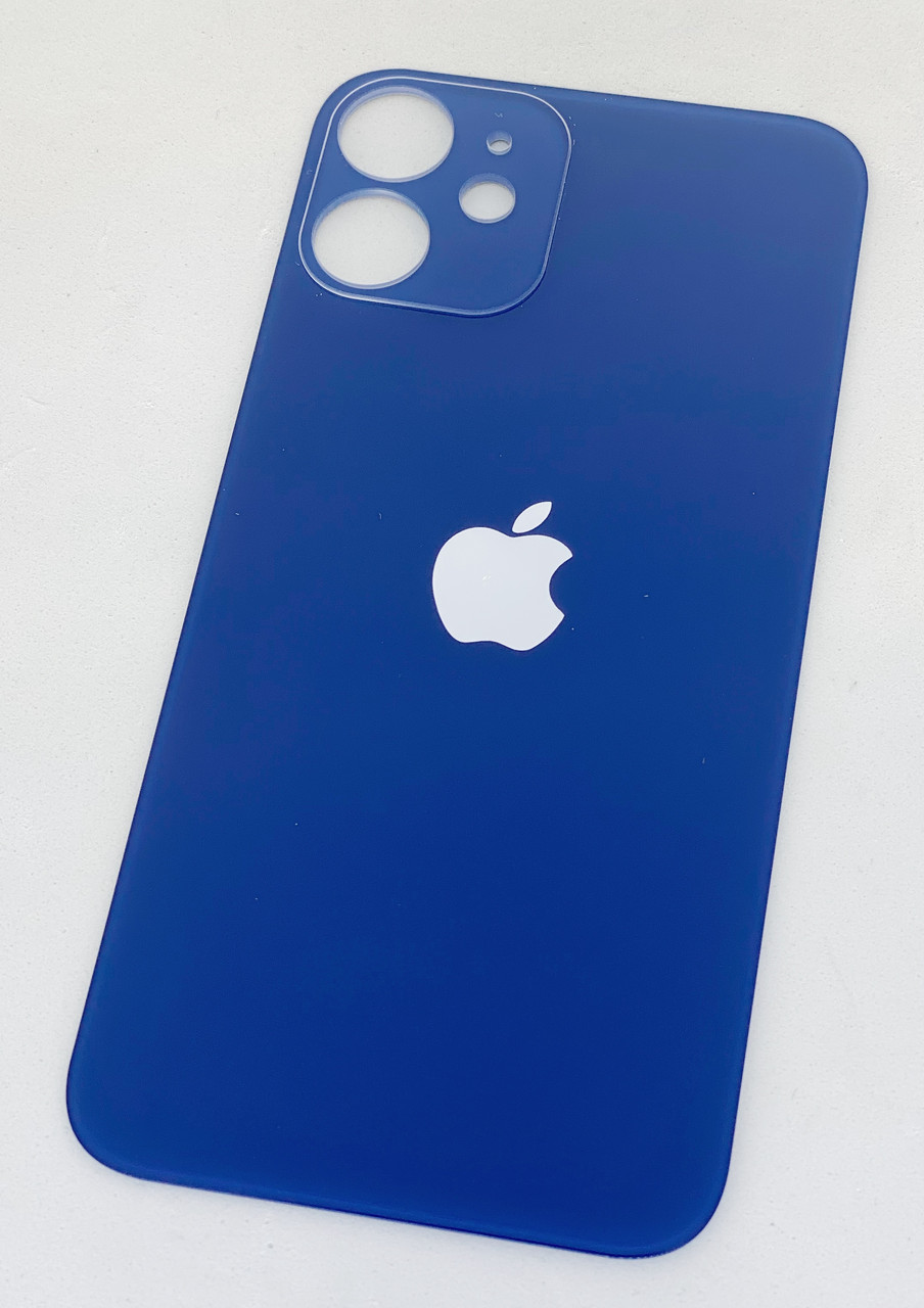 Задня кришка (скло) для iPhone 12, колір синій, фото 1