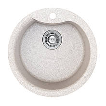 Гранітна мийка кухонна Platinum TURAS 480 сіра матова