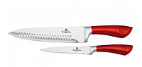 Набор хороших ножей BerlingerHaus 2 предмета (BH 2372) с красной ручкой