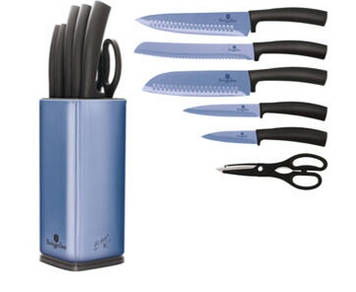 Набір якісних ножів 7 предметів Berlinger Haus Metallic Line Royal Blue Edition BH-2404