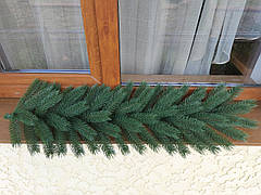 Гірлянда хвойна лита "Буковельська" 1м зелена / Декоративна Ялинкова гілка / Ялинка