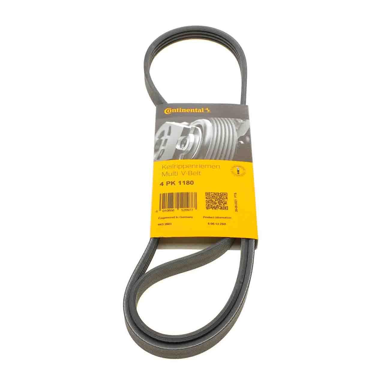 Ремінь 4PK1180 Contitech (Німеччина) генератора поліклинові | многоручейковый 4РК 1180