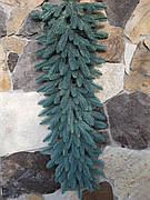 Гірлянда хвойна лита "Преміум" 1м Блакитна / Декоративна Ялинкова гілка / Ялинка