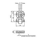 Навіс для настінної панелі d3х35мм, врізний 814.35 до 10 кг CAMAR, фото 4