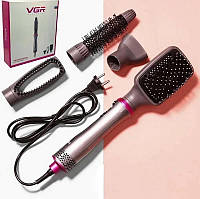 Професійний багатофункціональний фен 4в1 VGR V408, стайлер для волосся, фен/випрямляч/працюжок/плойка
