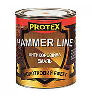 Емаль молоткова HAMMER LINE (0,75 кг) ТМ Protex. Від упаковки.