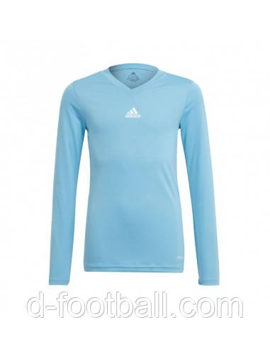 Компресійний дитячий реглан Adidas Team Base Tee GN7512, Блакитний, Розмір (EU) — 152 cm, фото 1