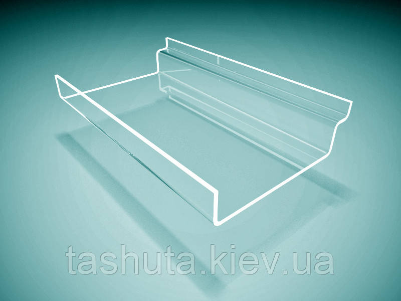 Полка для экономпанели с бортиком 200х30х100 мм Ташута  (32-12100-01)