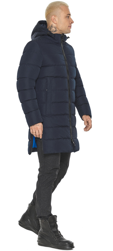 Темно-синя чоловіча куртка комфортна модель 49032 р —, фото 1