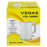 Електрочайник Vegas VEK-2088W, фото 7