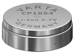 Акумулятор дисковий літій-іонний (Li-Ion) Varta CP1654 (63165), 3.7V, 120mAh