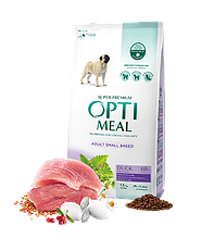 Optimeal для собак 1.5 кг малих порід до 10 кг з качкою сухий корм