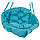 Крісло-гамак з опорою 180 см 200 кг 96 см Блакитне, фото 4