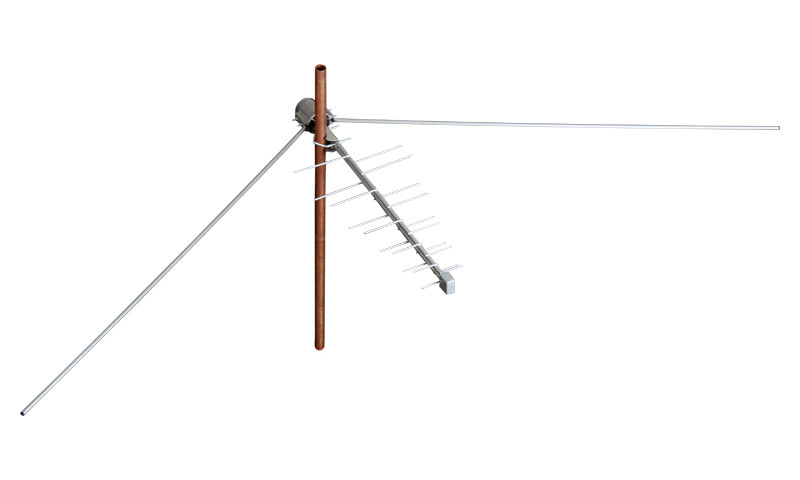 Антена всехвильова "Форвард" (сталь) ворона пасивна